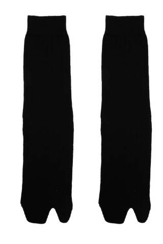 Maison Margiela BLACK Tabi cut socks 4