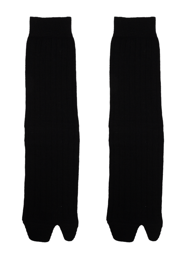 Maison Margiela BLACK Tabi cut socks 4