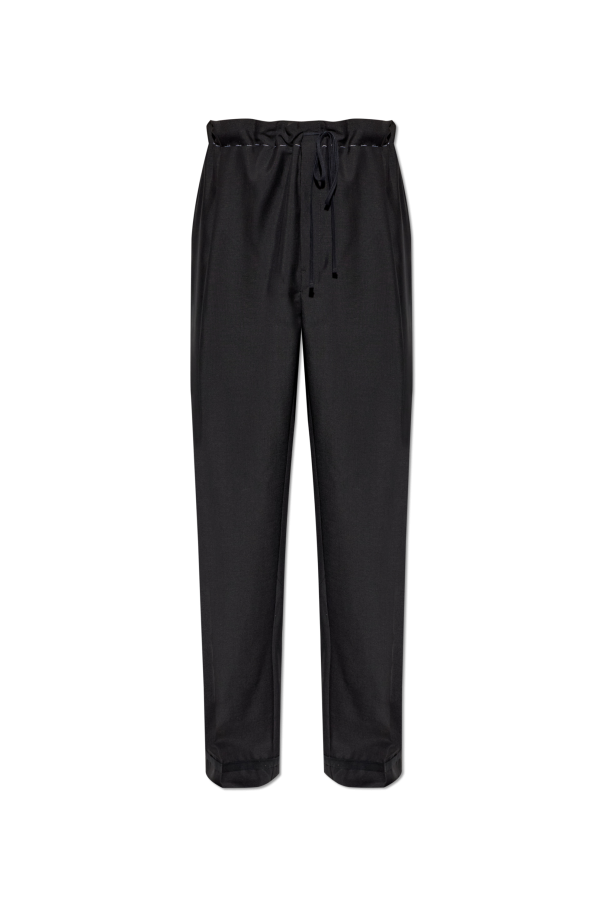Maison Margiela BLACK Creased trousers 1