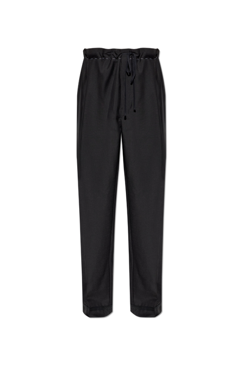 Maison Margiela BLACK Creased trousers 1