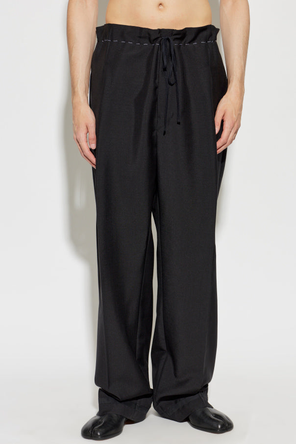 Maison Margiela BLACK Creased trousers 3