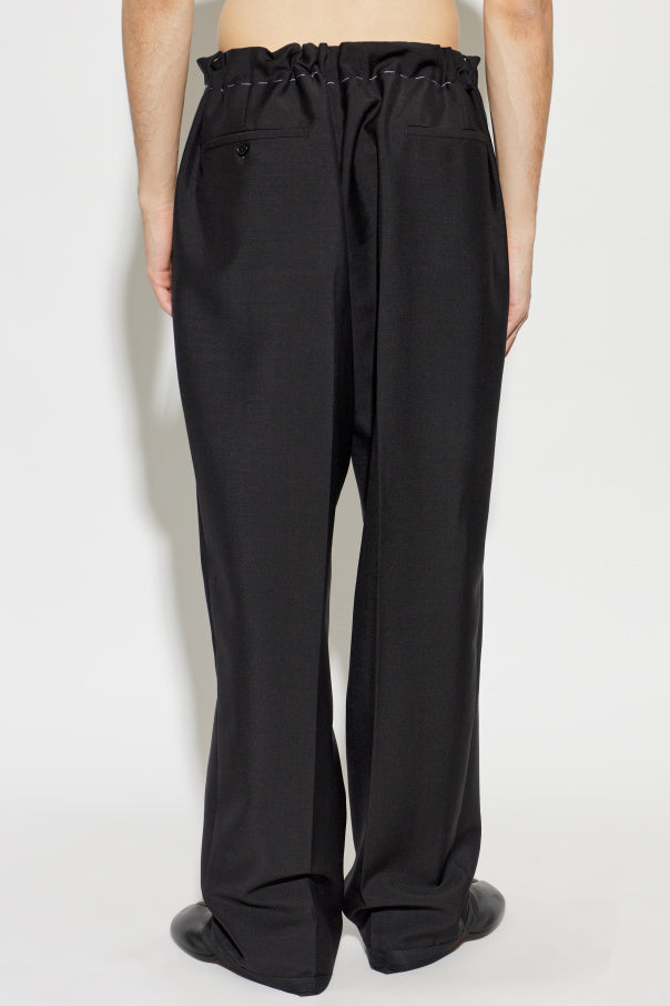 Maison Margiela BLACK Creased trousers 4