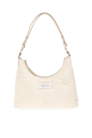 Maison Margiela cream "Glam Slam Small" shoulder bag 1