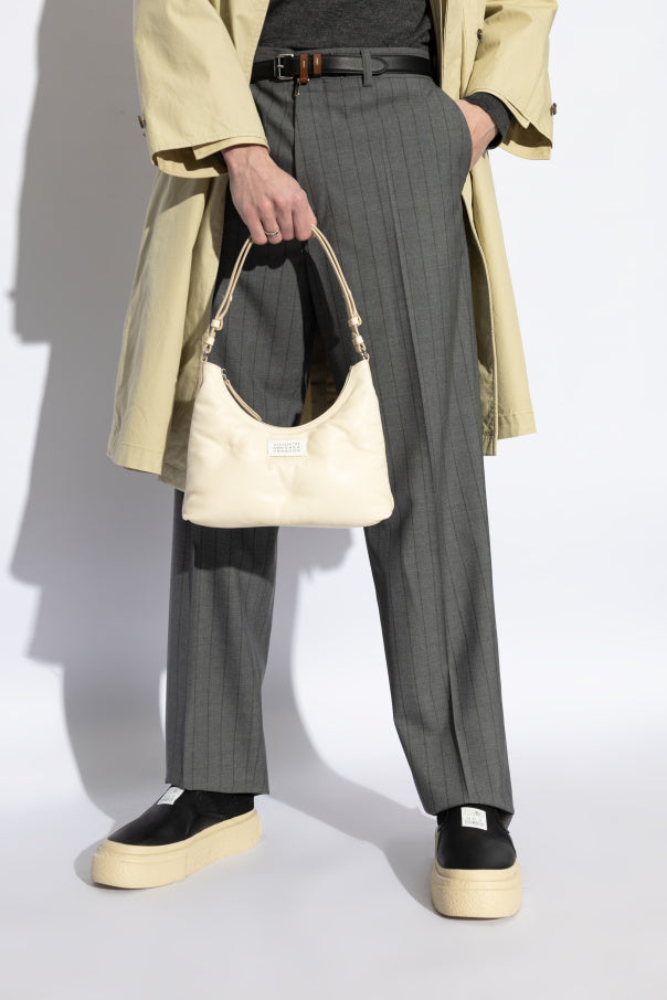 Maison Margiela cream "Glam Slam Small" shoulder bag 3