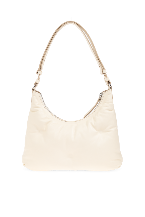 Maison Margiela cream "Glam Slam Small" shoulder bag 4