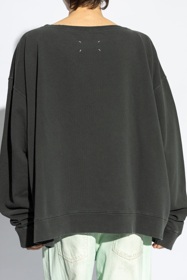 Maison Margiela GREY Sweatshirt with vintage effect 4