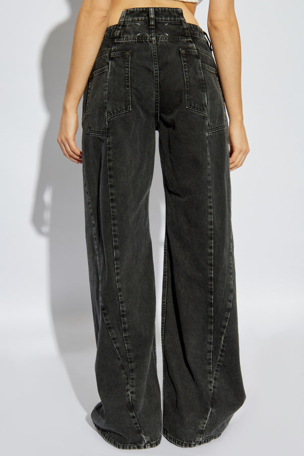 Maison Margiela BLACK Jeans with pockets 4