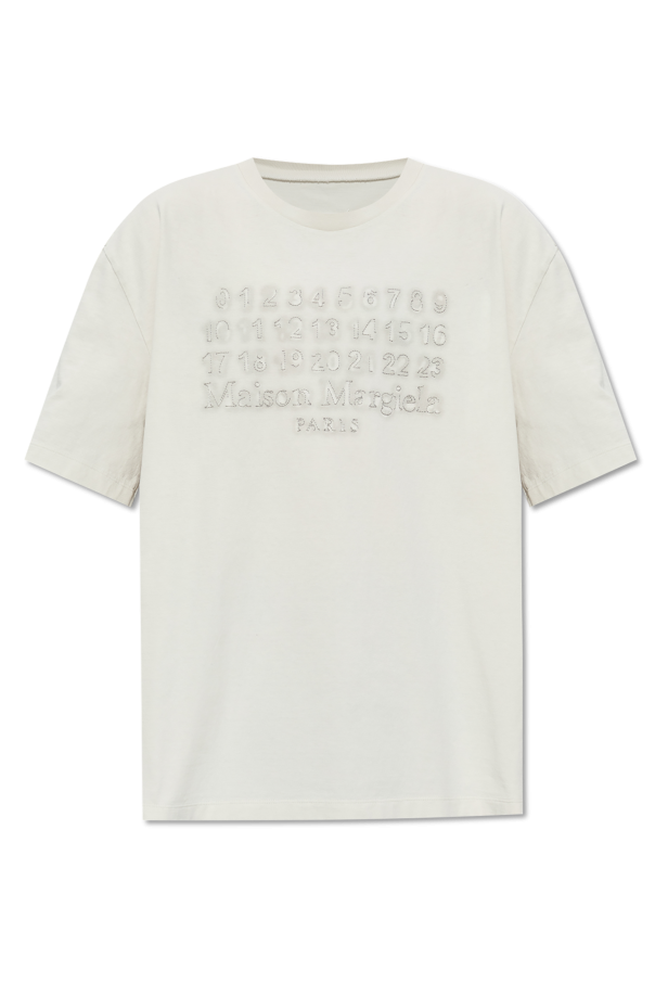 Maison Margiela GREY T-shirt with logo 1