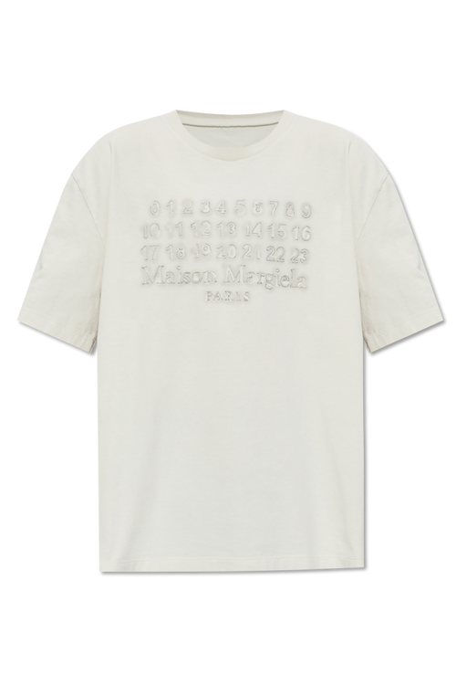 Maison Margiela GREY T-shirt with logo 1