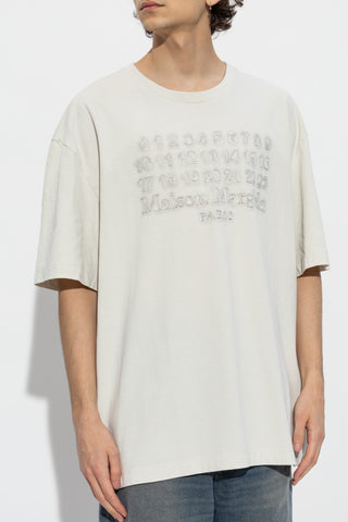 Maison Margiela GREY T-shirt with logo 3