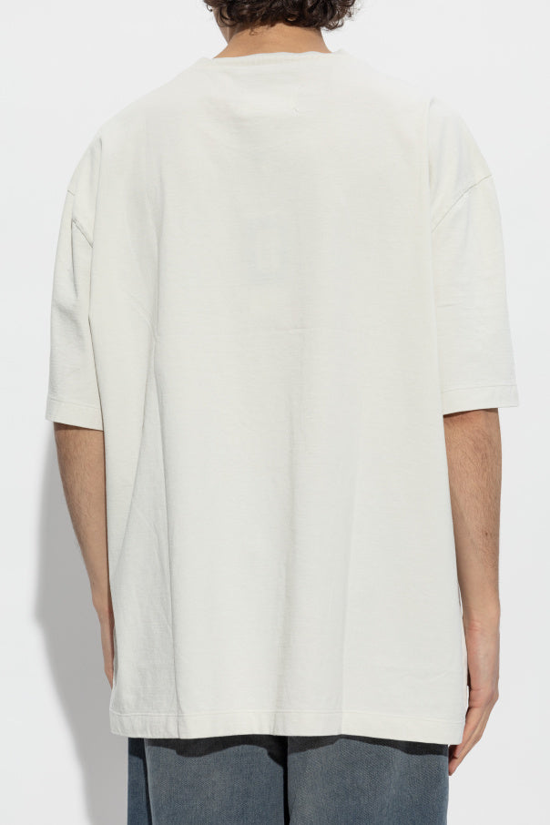 Maison Margiela GREY T-shirt with logo 4