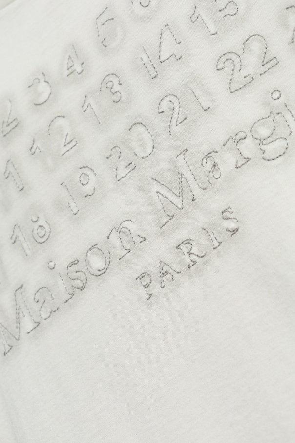 Maison Margiela GREY T-shirt with logo 5