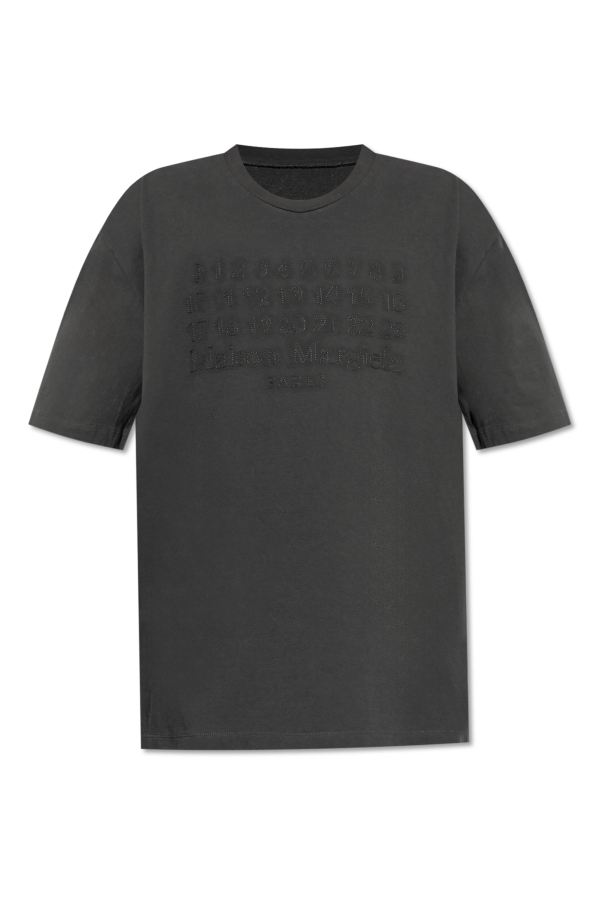 Maison Margiela GREY T-shirt with logo 1