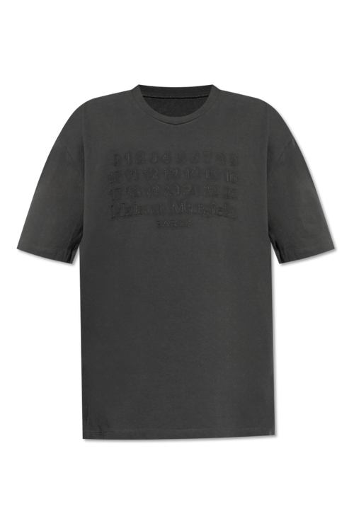 Maison Margiela GREY T-shirt with logo 1