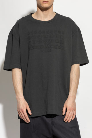 Maison Margiela GREY T-shirt with logo 3