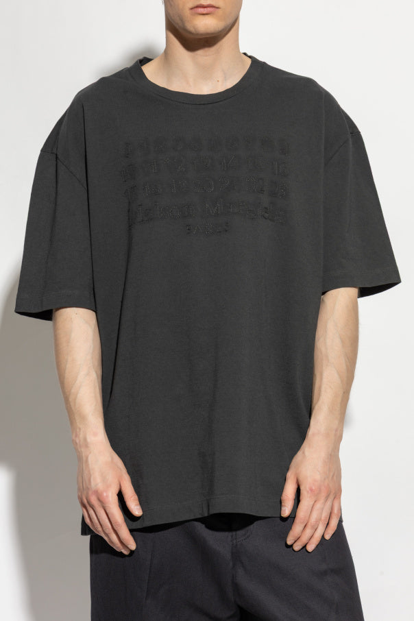Maison Margiela GREY T-shirt with logo 3