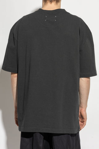 Maison Margiela GREY T-shirt with logo 4