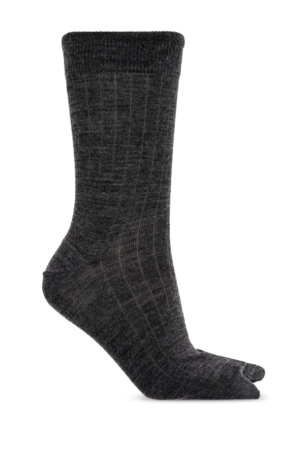 Maison Margiela GREY Wool socks 1