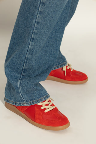 Maison Margiela RED Leather sports shoes 2