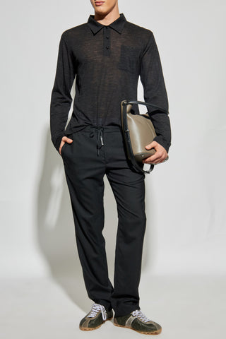 Maison Margiela BLACK Tapered leg trousers 2