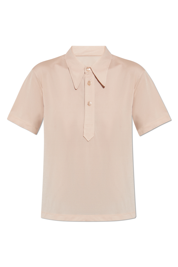 Maison Margiela PINK Short-sleeved polo shirt 1