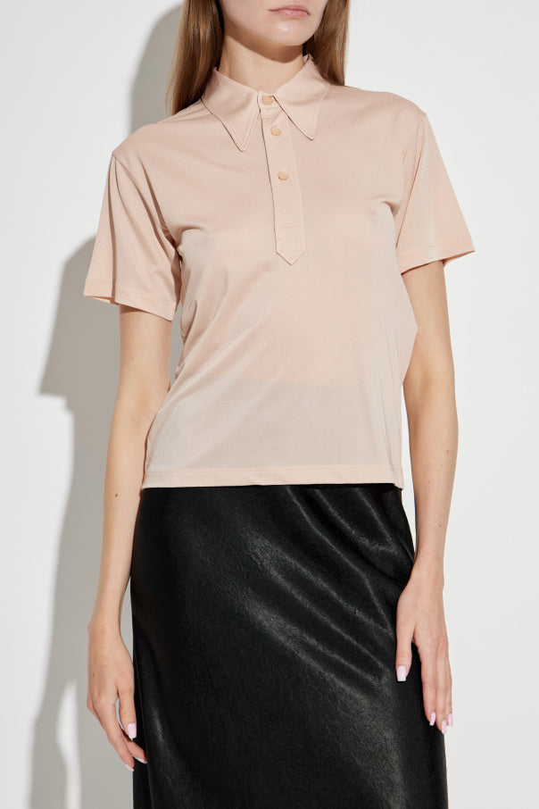 Maison Margiela PINK Short-sleeved polo shirt 3