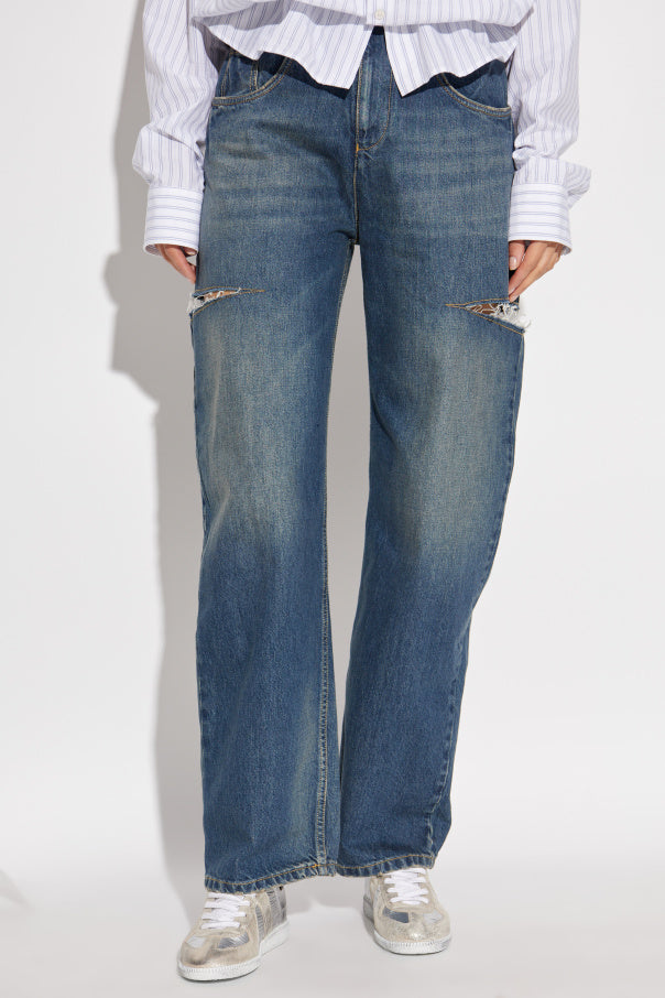 Maison Margiela BLUE Jeans with 'vintage' effect 3