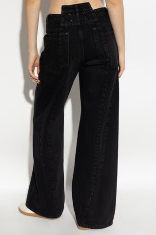 Maison Margiela BLACK Straight-leg jeans 4