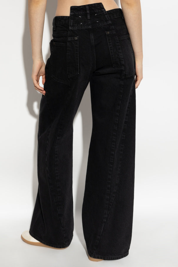 Maison Margiela BLACK Straight-leg jeans 4