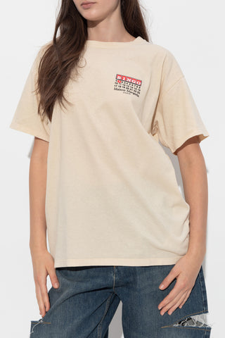 Maison Margiela beige T-shirt with logo 3