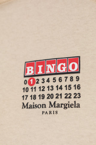 Maison Margiela beige T-shirt with logo 5