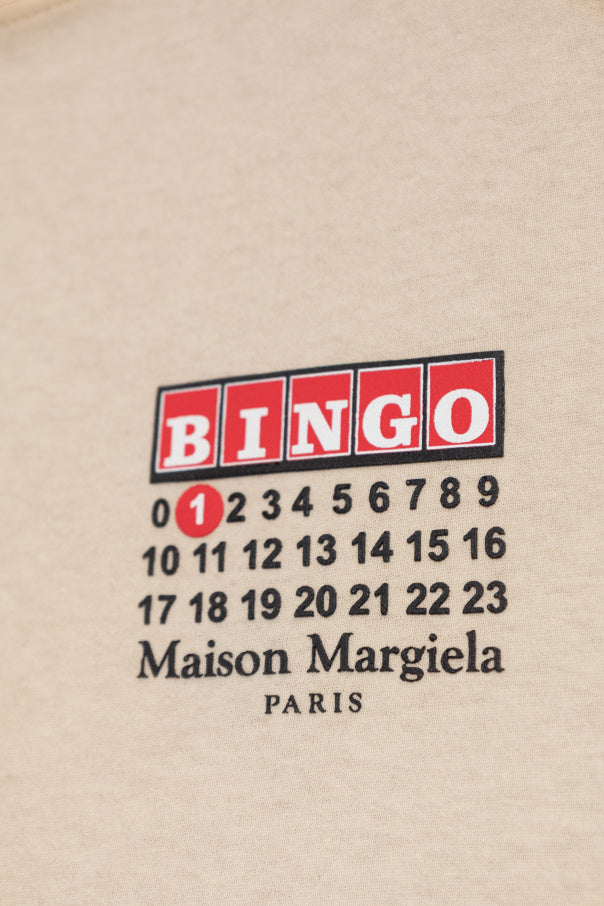 Maison Margiela beige T-shirt with logo 5