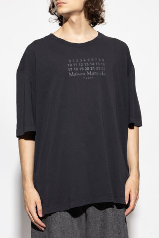 Maison Margiela BLACK T-shirt with logo 3