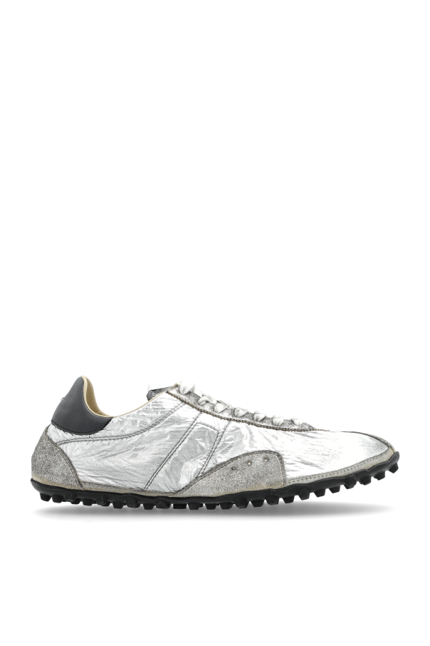Maison Margiela SILVER Sports shoes with a metallic finish 1