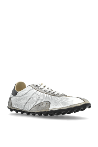 Maison Margiela SILVER Sports shoes with a metallic finish 4