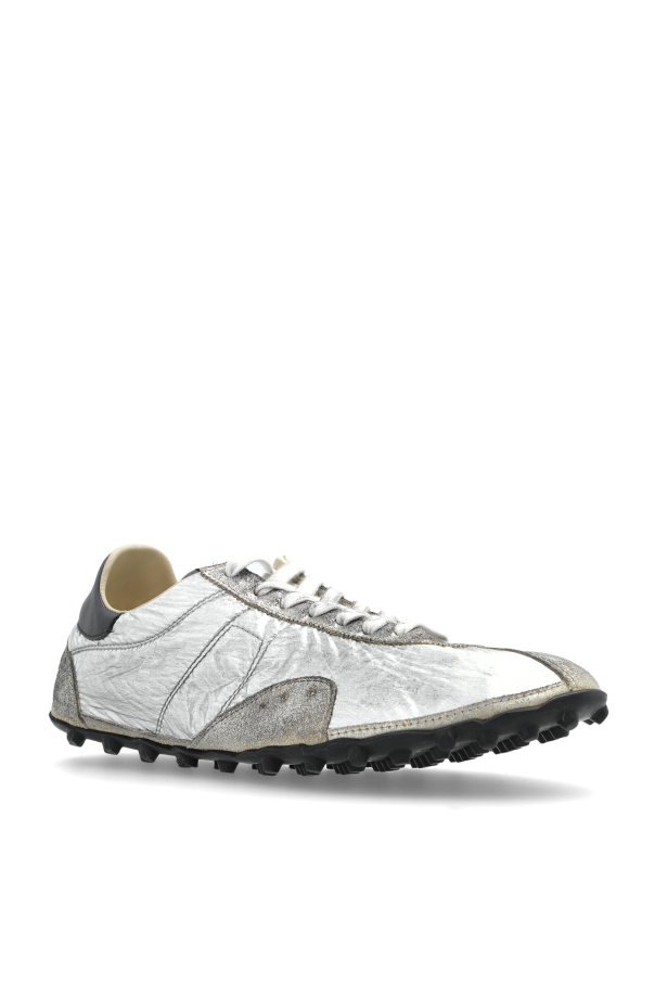 Maison Margiela SILVER Sports shoes with a metallic finish 4