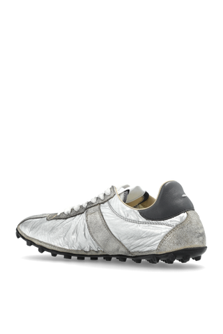 Maison Margiela SILVER Sports shoes with a metallic finish 5