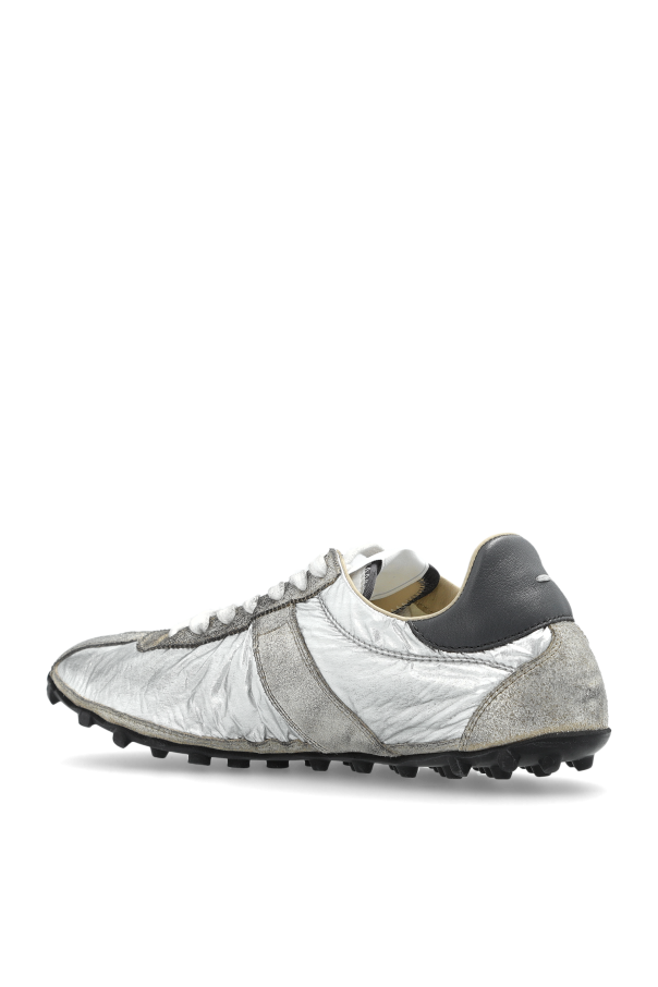 Maison Margiela SILVER Sports shoes with a metallic finish 5