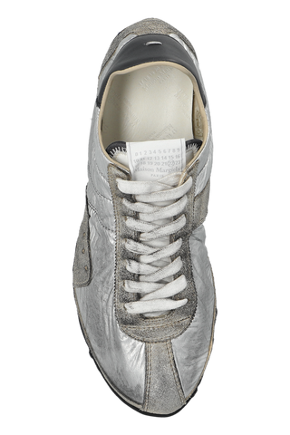 Maison Margiela SILVER Sports shoes with a metallic finish 6