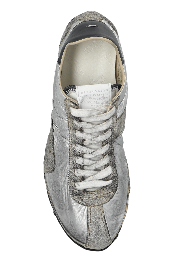 Maison Margiela SILVER Sports shoes with a metallic finish 6
