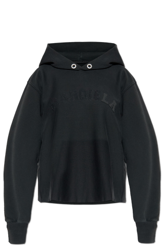 Maison Margiela BLACK Sweatshirt with logo 1