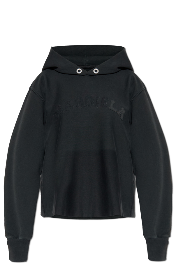 Maison Margiela BLACK Sweatshirt with logo 1