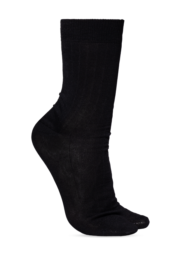 Maison Margiela BLACK Tabi cut socks 1