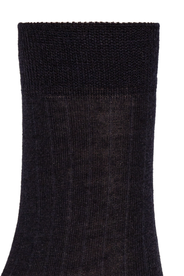 Maison Margiela NAVY BLUE Tabi cut socks 2