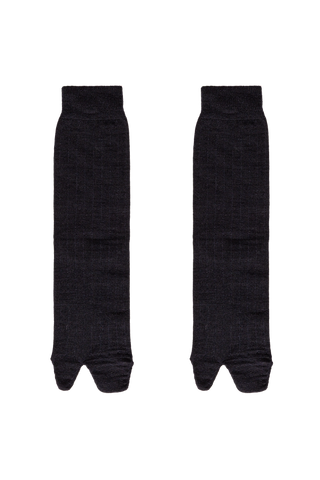 Maison Margiela NAVY BLUE Tabi cut socks 4