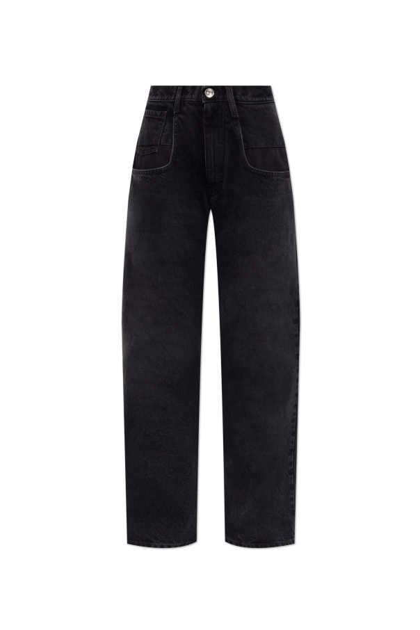 Maison Margiela BLACK Jeans with logo 1