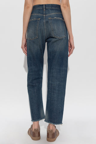 Maison Margiela BLUE Jeans with logo 4