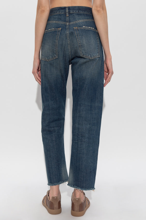 Maison Margiela BLUE Jeans with logo 4