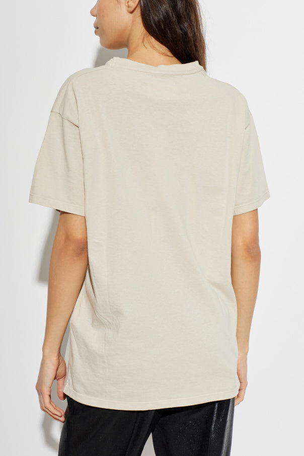 Maison Margiela cream T-shirt with logo 4