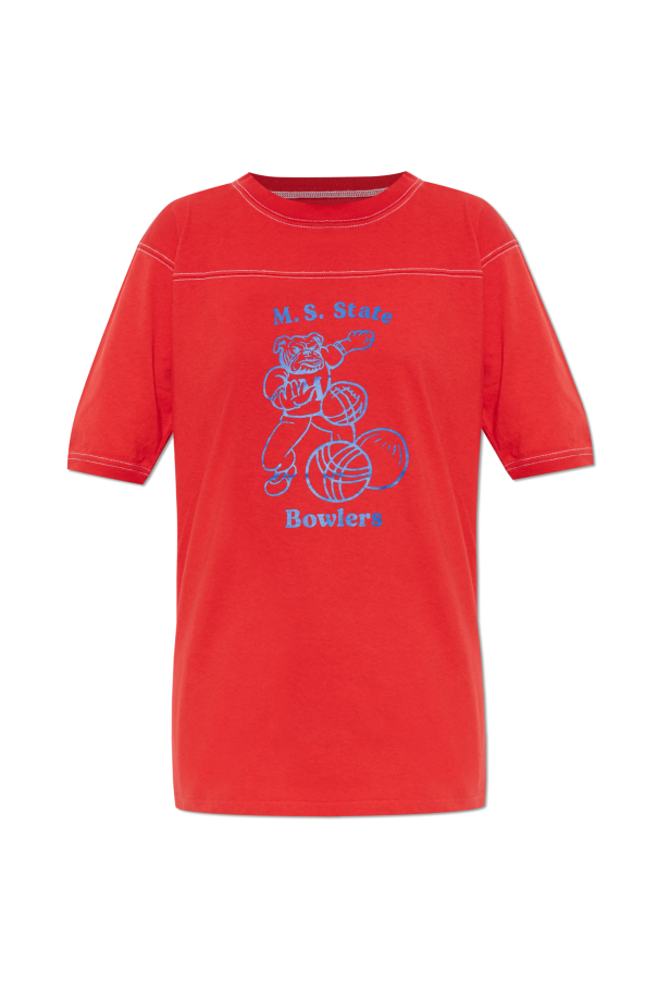 Maison Margiela RED T-shirt with print 1